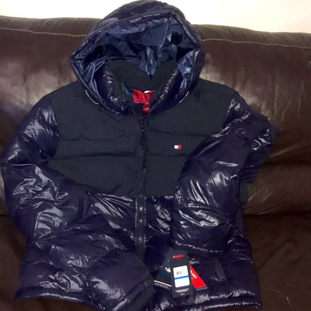 Dark blue mens XL Tommy Hilfiger puff coat